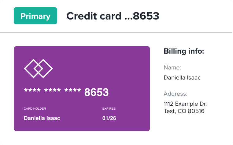 Primary payment method